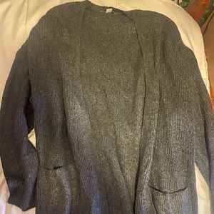 American Eagle Size L Long Grey Sweater